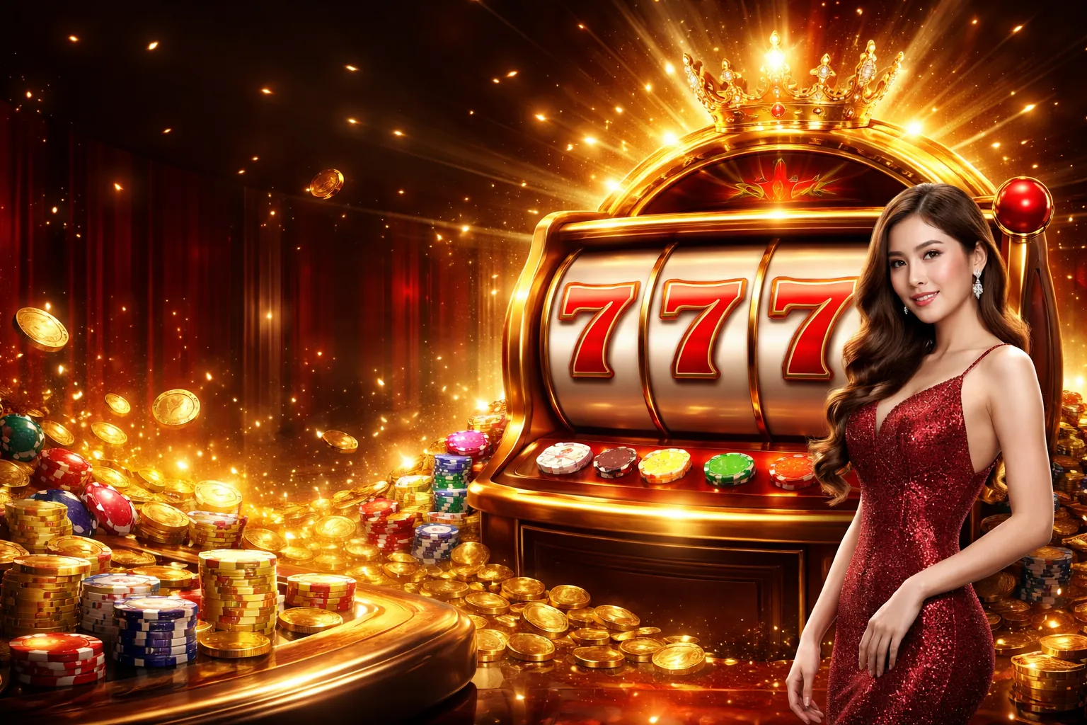 Máy đánh bạc nổ hũ rực rỡ với biểu tượng tiền thưởng 32win11 khuyến mãi